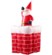 Père Noël gonflable avec cheminée, 180 cm