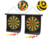 Image article 2 cibles magnétiques mobiles avec 12 fléchettes