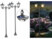 Image article 2 doubles lampadaires à LED solaires 600 lm avec capteurs PIR SWL-160