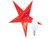 Image article Étoile de Noël lumineuse en papier avec ampoule bougie - Rouge