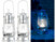 Image article 2 lampes tempêtes LED rechargeables avec variateur 200 lm / 3W / 8000K - Argent