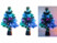 Image article 2 sapins de Noël artificiels lumineux avec fibre optique LED