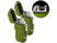 Image article 2 briquets rechargeables à double arc électrique, coloris olive