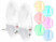Image article 2 veilleuses à couleur changeante et détecteur de lumière ''Arc-en-Ciel''