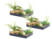 3 tableaux végétaux avec cadre - Herbacées - 30 x 20 cm