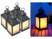 Image article 4 lanternes à LED effet flamme avec minuteur - Noir