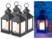 Image article 4 lanternes LED à piles effet flamme vacillante - Noire