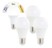 Image article Pack de 4 ampoules LED E27 / 10 W / 810 lm / A+ à 3 températures d'éclairage
