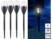 Image article 4 torches de jardin solaires à LED aspect flamme