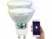 Image article 2 ampoules LED RVB CCT connectées GU10 compatibles Alexa et Google Assistant
