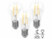 Image article 3 ampoules à filament LED E27 - capteur d'obscurité 8 W - 806 lm - blanc chaud
