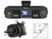 Double caméra embarquée QHD 360° avec accéléromètre et vision nocturne. Vue caméra, gps et objectif