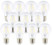 Image article 10 ampoules LED à filament - culot E27 - forme Classique - Blanc