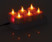 6 bougies plates à LED flamme scintillante