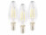 Image article 3 ampoules bougies LED E14 - 4 W - 470 lm - Blanc chaud