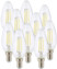 Image article Ampoule LED à filament - culot E14 - forme Bougie - Blanc - x10