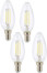 Image article Ampoule LED à filament - culot E14 - forme Bougie - Blanc - x4