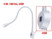mini lampe de chevet avec col de cygne orientable et chargeur USB 5V pour smartphone intégré lunartec