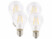 Image article 4 ampoules LED à filament format goutte E27 4W 470 lm 360° - blanc chaud