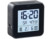 mini reveil digital noir avec réglage automatique heure radiopilotage thermometre et hygrometre pour humidité ambiante infactory