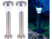 Image article 2 lanternes de jardin solaires "Silva"  en acier inoxydable