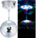 Boule disco rotative Ø 15 cm avec socle, 18 LED colorées et 2 effets lumineux
