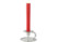 Image article Chandelle à LED avec son bougeoir - Rouge / Argent