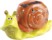 Image article Déco de jardin lumineuse et solaire en céramique ''Riri l'escargot''
