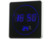 Horloge murale radio-pilotée à LED bleues reconditionnée de la marque Lunartec