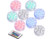 Image article 8 lampes immersibles à LED RVB avec télécommandes - 75 mm