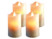Image article 4 bougies à LED scintillante, cire véritable - 7,5 cm