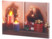 Tableau lumineux "Une fenêtre à Noël" 30 x 20 cm