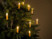 bougies LED pour sapin de Noël coloris Or mise en situation