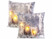 Image article 2 coussins décoratifs à 3 LED motif bougies - 45 x 45 cm