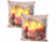 Image article 2 coussins décoratifs à 4 LED avec motifs de l'Avent - 45 x 45 cm