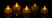 24 bougies plates à LED avec effet flamme vacillante