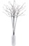 5 branches décoratives lumineuses 90 cm 30 LED blanc chaud