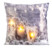 Image article Coussin décoratif à 3 LED motif bougies - 45 x 45 cm