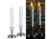 Image article Set de 2 bougies LED effet flamme vacillante avec chandeliers