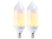 Image article 2 ampoules LED effet flamme E14 / 5 W / 304 lm