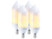 Image article 4 ampoules LED effet flamme E14 / 5 W / 304 lm