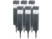 Image article 6 bornes lumineuses solaires à LED avec capteur de luminosité - Carrées