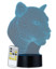 Image article Socle lumineux décoratif à LED "LS-7.3D" - Motif Léopard