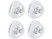 Image article 4 Lampes mobiles à LED ''Stick & Push'' avec interrupteur - Blanc