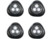 Image article 4 Lampes mobiles à LED ''Stick & Push'' avec interrupteur - Noir