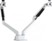 Image article Double bras articulé à ressorts pneumatiques pour 2 moniteurs jusqu'à 32''