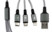 2 câbles de chargement 3 en 1 Micro-USB / USB-C / Lightning - 120 cm