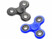 Image article Lot de 2 hand spinners à roulement à billes ABEC 7, bleu et noir, 52 g