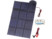 Panneau solaire pliable 150 W avec 12 cellules monocristallines.