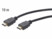 2 câbles HDMI compatibles 4K, 3D & Full HD, HEC, noir - 10 m 
